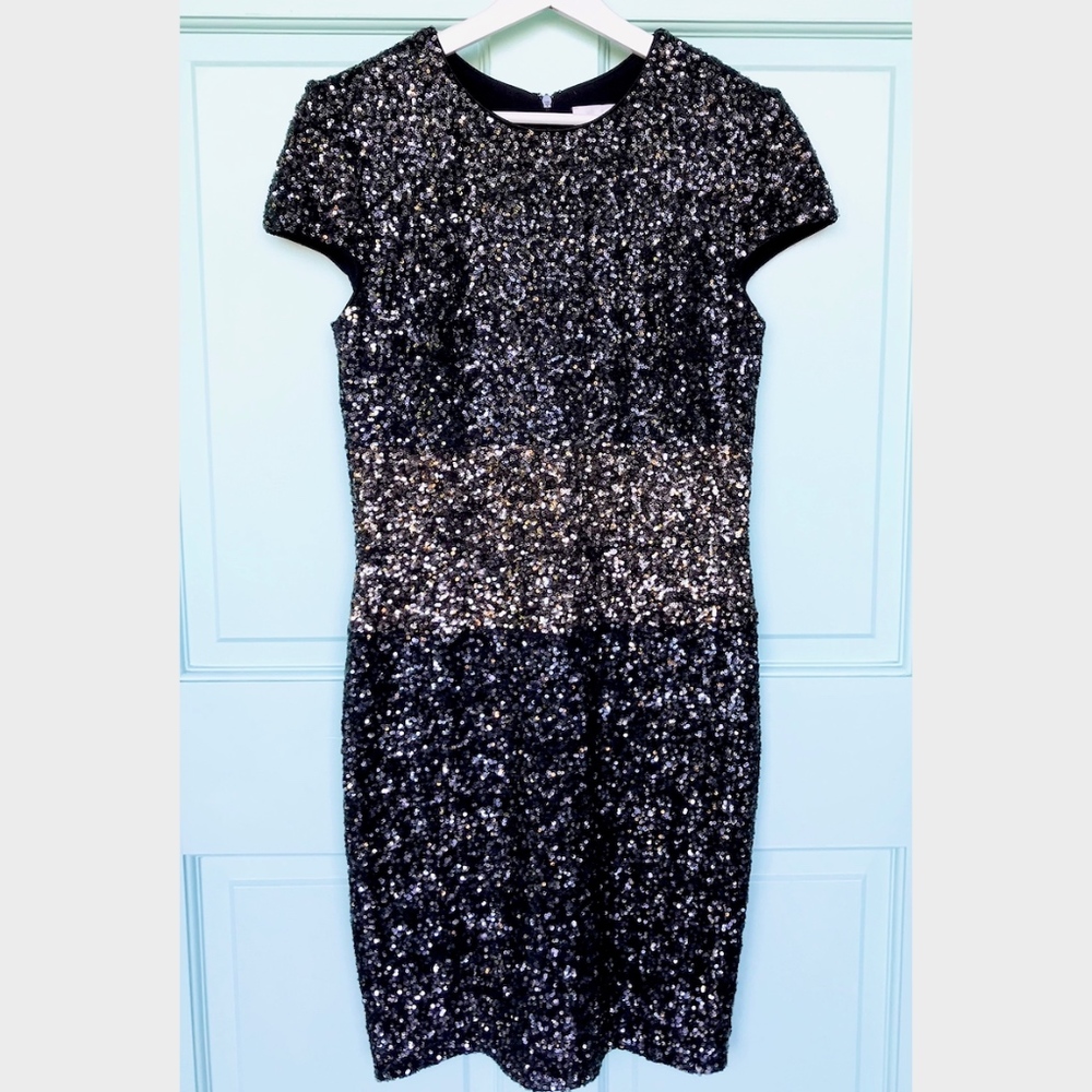 Dress The Population Sequin Black Bodycon Dress